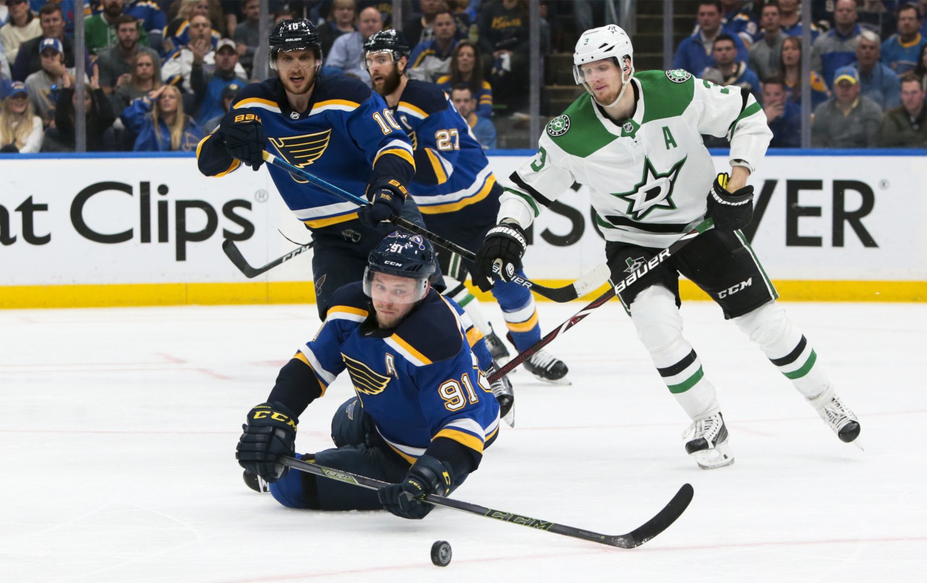 Blues face off with Stars in Game 7